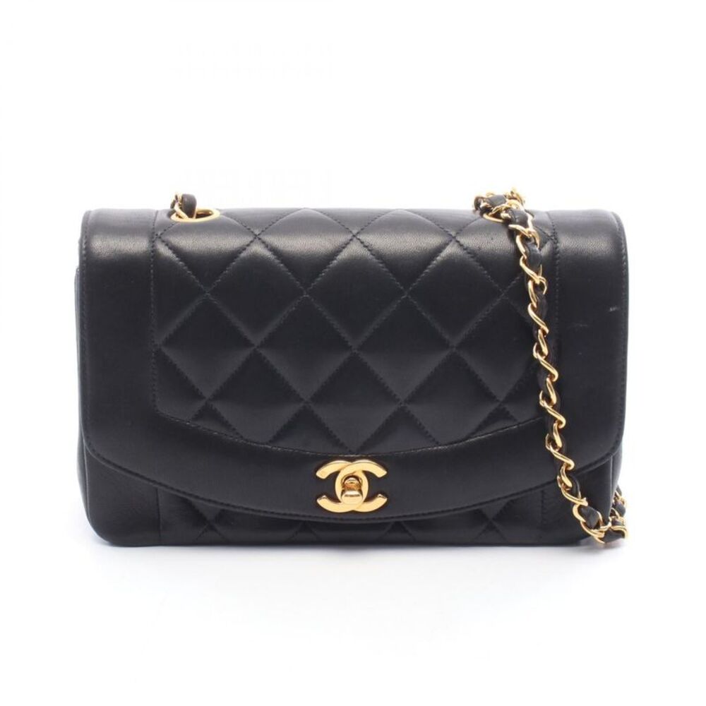 CHANEL Matelasse Diana Flap Lambskin Shoulder Bag